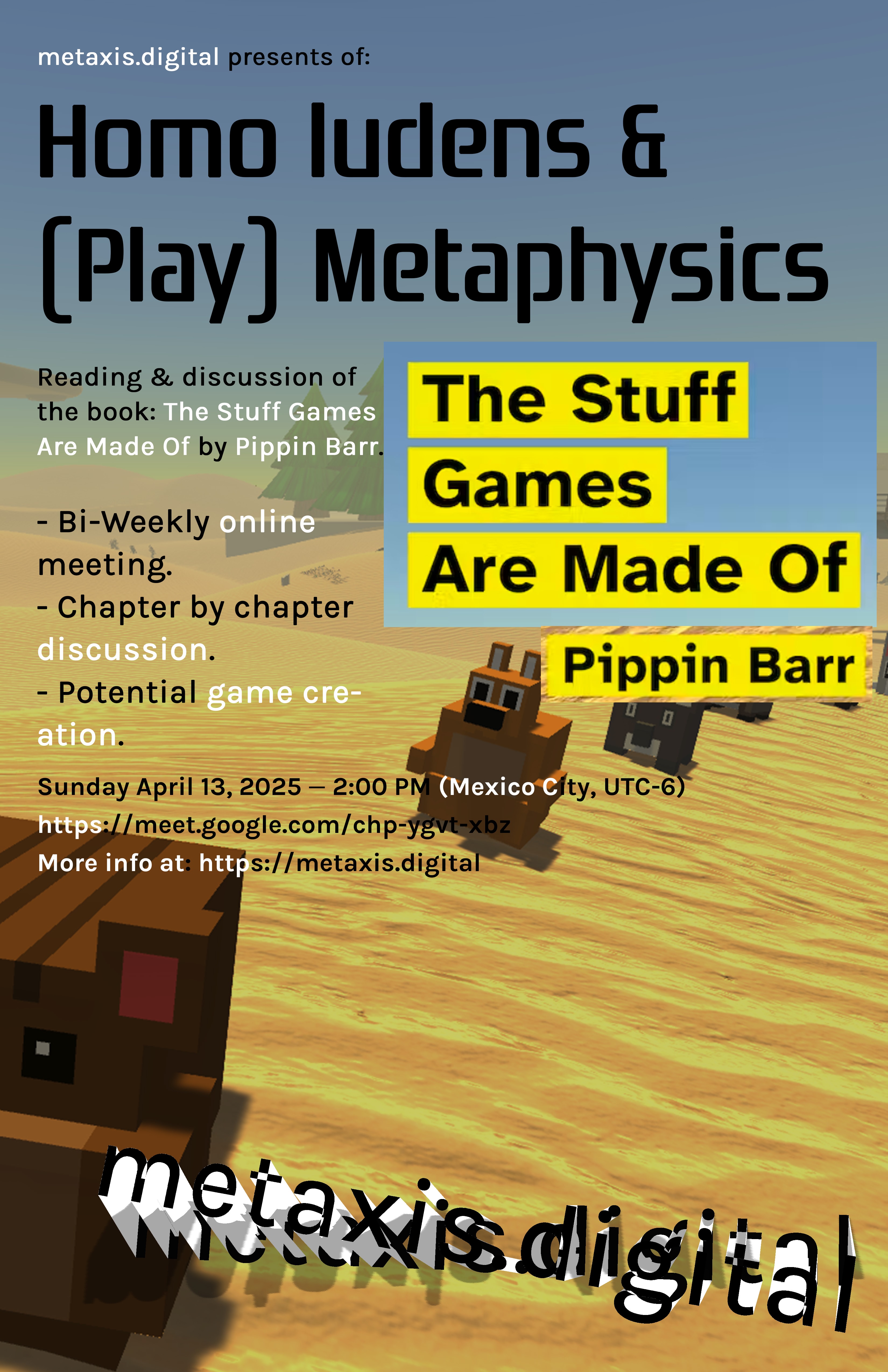 Event: Homo ludens & (play) Metaphysics: Pippin Barr — The Stuff Games Are Made Of (#3)