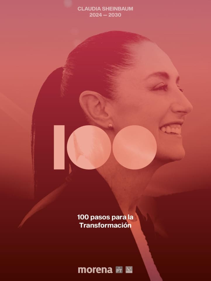 Libro: 100 Pasos para la Transformación escrito por Claudia Sheinbaum